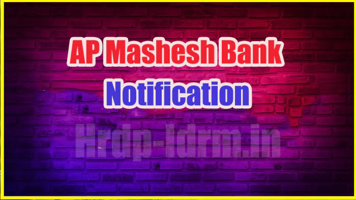 AP Mashesh Bank notification 2024