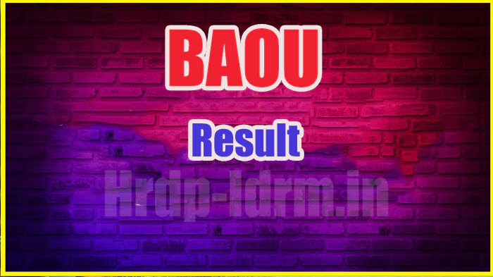 BAOU result 2024