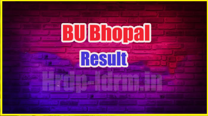 BU Bhopal result 2024