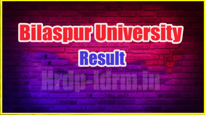 Bilaspur University result 2024