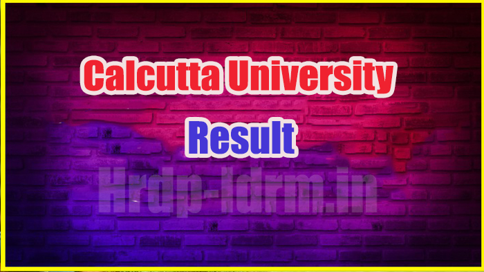 Calcutta University result 2024