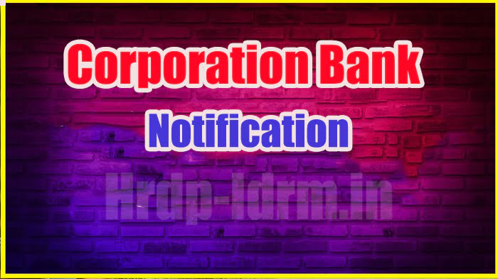 Corporation Bank Notification 2024