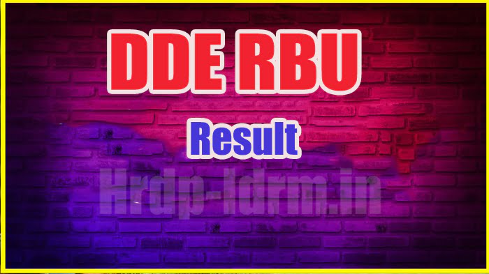 DDE RBU result 2024