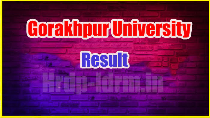 Gorakhpur University result 2024