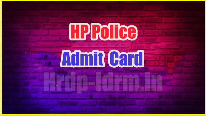 HP Police admit card 2024