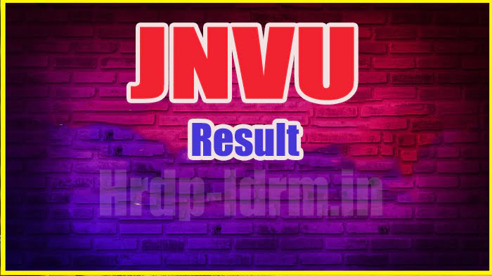 JNVU result 2024