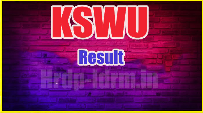 KSWU result 2024