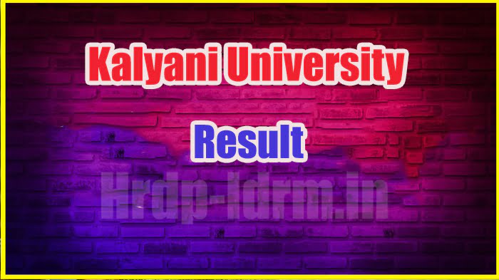 Kalyani University result 2024