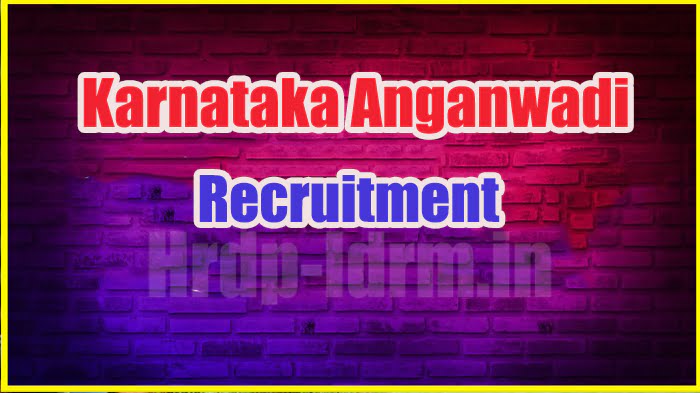 Karnataka Anganwadi recruitment 2024