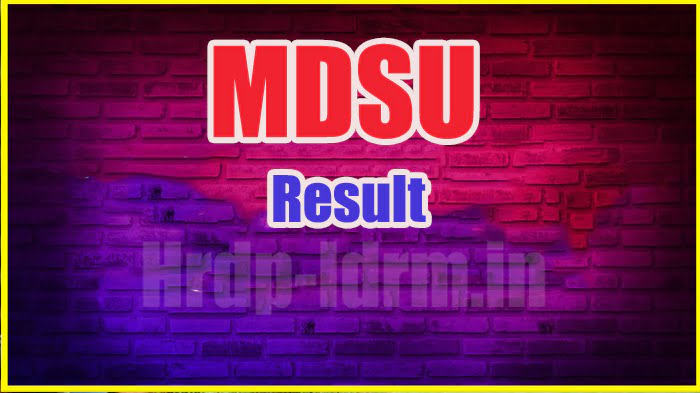 MDSU result 2024