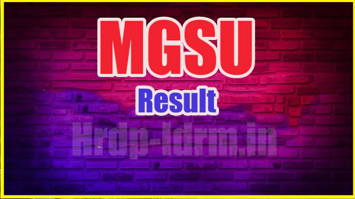 MGSU result 2024