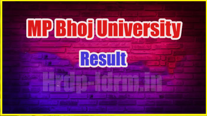 MP Bhoj University result 2024