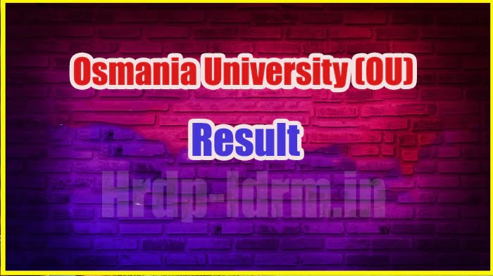 Osmania University (OU) result 2024