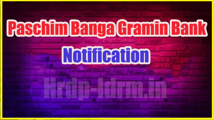 Paschim Banga Gramin Bank Notification 2024