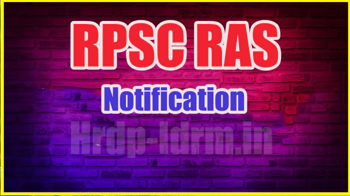 RPSC RAS recruitment 2024