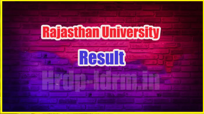 Rajasthan University result 2024