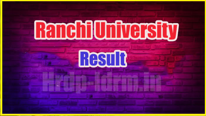 Ranchi University result 2024