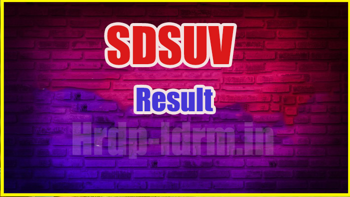 SDSUV result 2024
