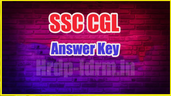 SSC CGL answer key 2024