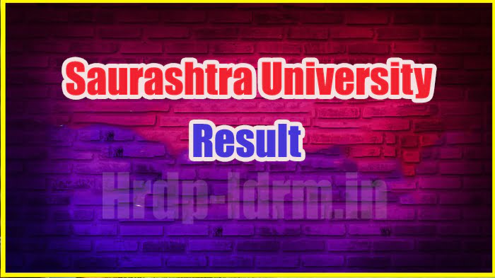 Saurashtra University result 2024