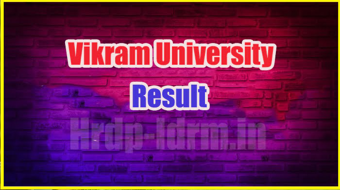 Vikram University result 2024