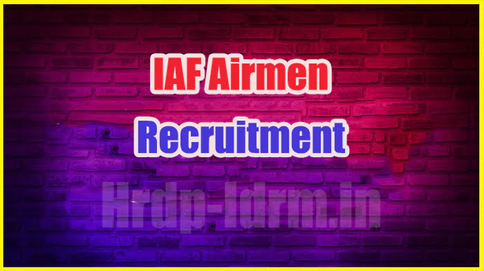 IAF Airmen recruitment 2023