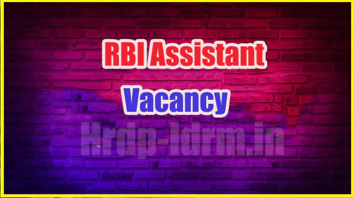 RBI Assistant vacancy 2024 