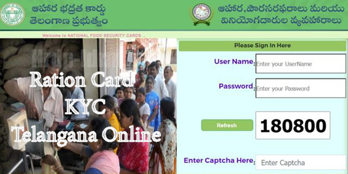 Ration Card E KYC Telangana Online