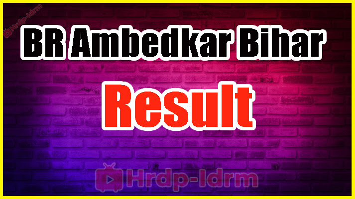 BR Ambedkar Bihar University Result 2024