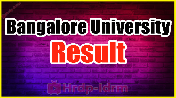 Bangalore University Result 2024 g