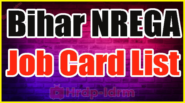 Bihar NREGA Job Card List