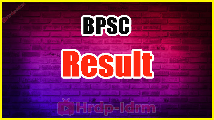 Bihar Public Service Commission Teacher Result 2024