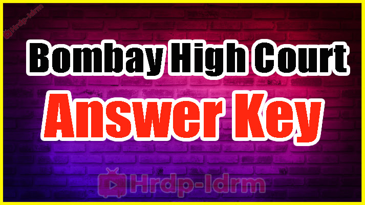 Bombay High Court Answer Key 2024