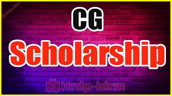 CG Scholarship Portal 2024