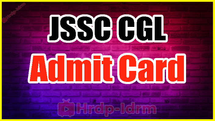 JSSC CGL admit card 2024