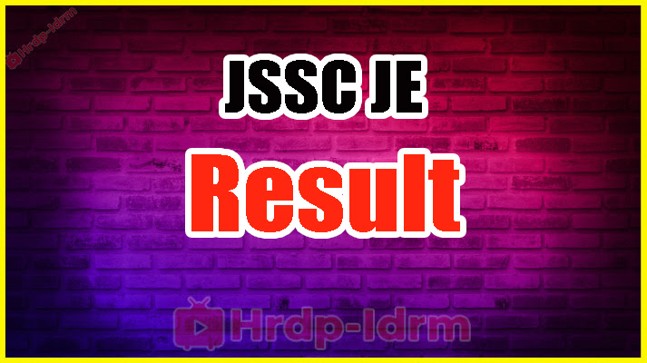 JSSC JE Result 2024


