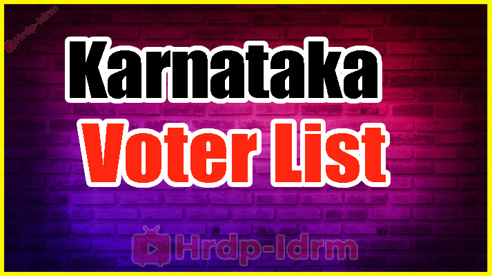 Karnataka Voter List 2024