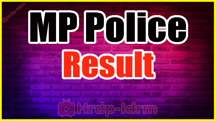 MP Police Constable Result 2024