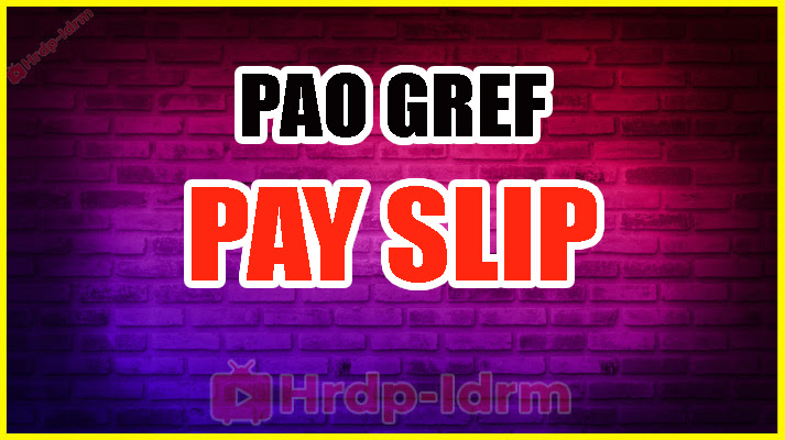 PAO GREF Pay Slip 2024