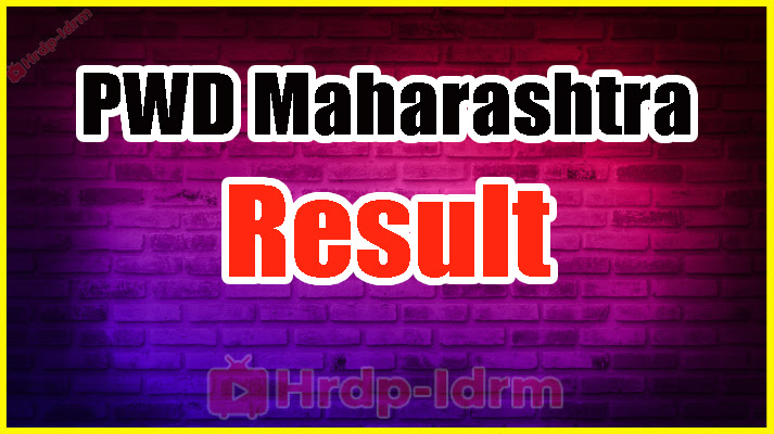 PWD Maharashtra Result 2024