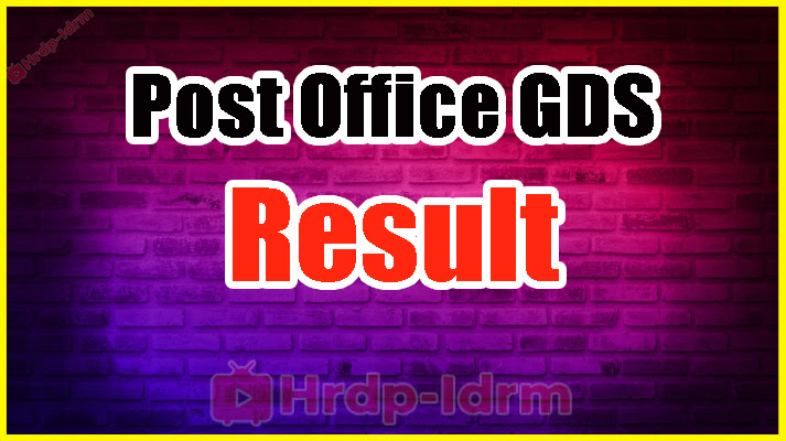 Post Office GDS Result 2024