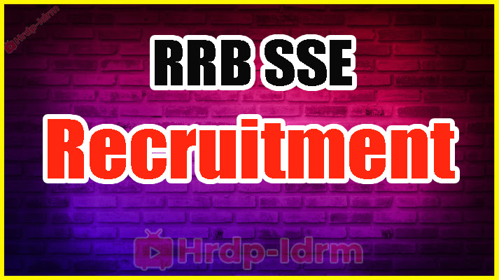 RRB SSE Recruitment 2024