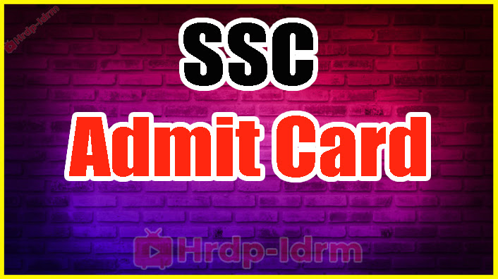 SSC admit card 2024