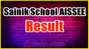 Sainik School AISSEE Result