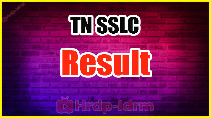 TN SSLC Exam Result 2024