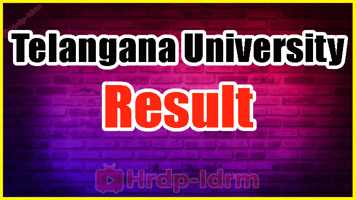 Telangana University Result 2024