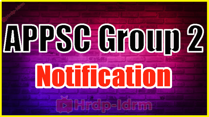 APPSC Group 2 Notification 
