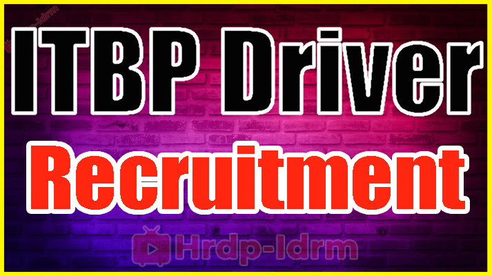 ITBP Driver Recruitment