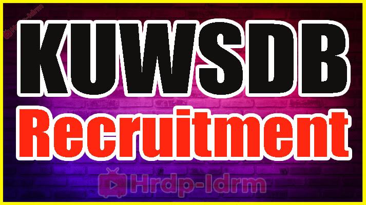 KUWSDB Recruitment