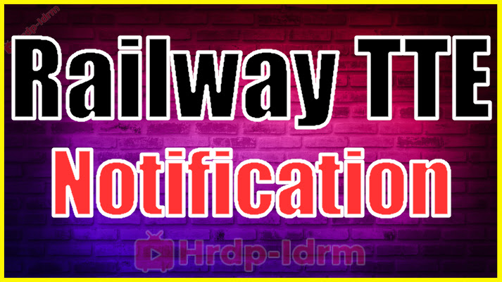 Railway TTE Notification